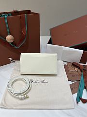 LORO PIANA | Extra Pochette Calfskin In Whisper White - 2