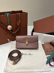 LORO PIANA | Extra Pochette Calfskin In Brown - 1