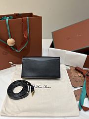 LORO PIANA | Extra Pochette Calfskin In Black - 5
