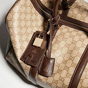 GUCCI | Essence Classic medium duffle bag sand and brown GG canvas - 2