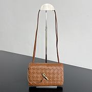 BOTTEGA VENETA | Andiamo Tannin Woven Leather Crossbody Pouch - 1