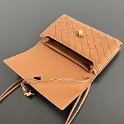 BOTTEGA VENETA | Andiamo Tannin Woven Leather Crossbody Pouch - 6
