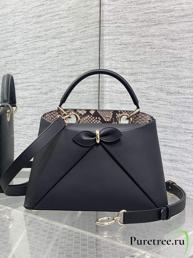 DIOR | Cigale Bag Calfskin In Black Color - 1