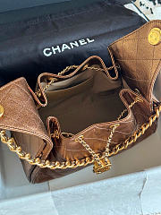 CHANEL |25 Small Metallic Bronze Caviar Quilted Bag - 6