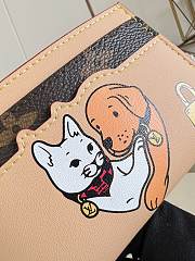 LOUIS VUITTON | Bosch Card Holder Beige with Monogram Pets pattern - 5