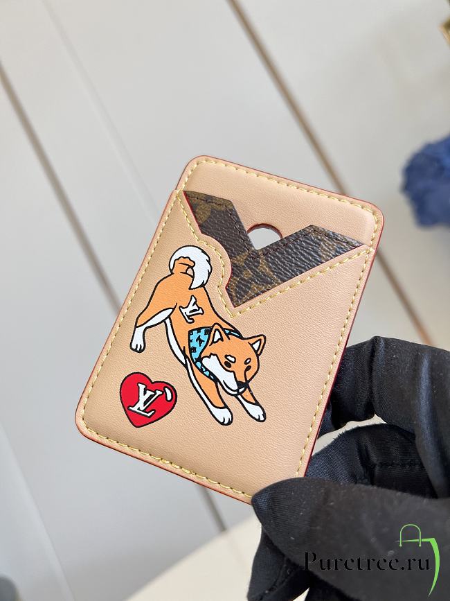 LOUIS VUITTON | Porte-Cartes Magnet Monogram Pets Beige - 1
