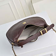 CHANEL | Clutch bag with chain Lambskin & gold-effect metal brown - 5