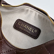 CHANEL | Clutch bag with chain Lambskin & gold-effect metal brown - 2