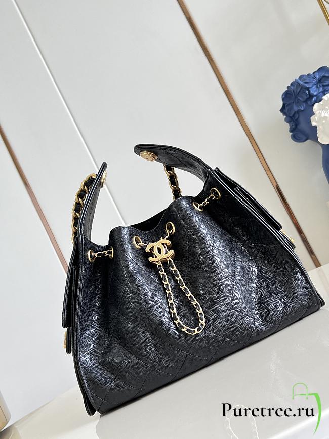 CHANEL | Small 25 Hobo Bag Caviar In Black - 1