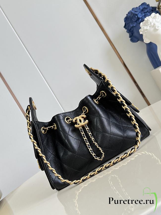 CHANEL | Mini 25 Hobo Bag Caviar In Black - 1