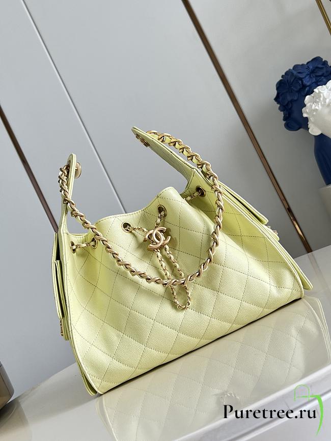 CHANEL | Small 25 Hobo Bag Caviar In Pastel Yellow - 1
