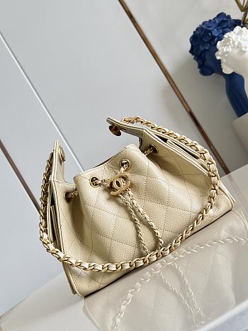 CHANEL | Mini 25 Hobo Bag Caviar In Pastel Beige