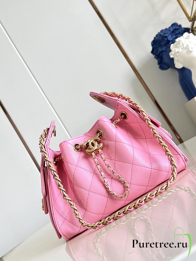CHANEL | Mini 25 Hobo Bag Caviar In Pastel Pink - 1