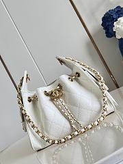CHANEL | Mini 25 Hobo Bag Caviar In Pastel White - 1