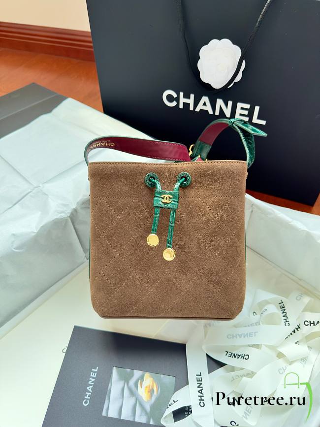 CHANEL | Bucket Bag In Suede Brown - 1
