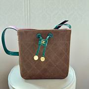 CHANEL | Bucket Bag In Suede Brown - 6