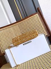 YSL | Evening Small woven metal clutch in gold - 6