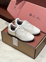 LORO PIANA | Fast Walk Sneaker In White - 3