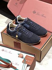 LORO PIANA | Fast Walk Sneaker In Blue Navy - 2