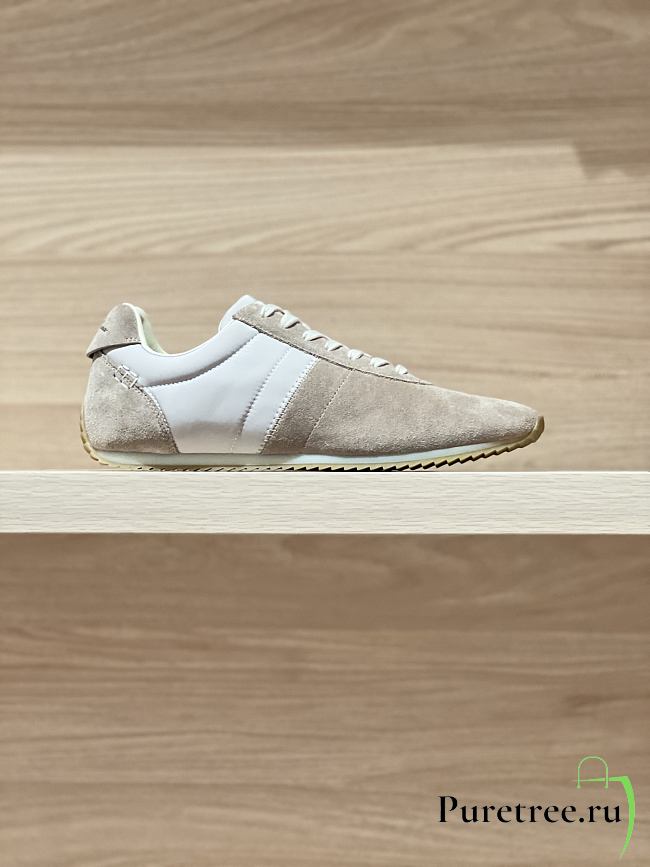 LORO PIANA | Fast Walk Sneaker In Maple/Dark Wheat - 1
