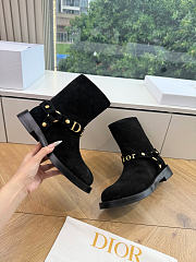 DIOR | Bolt Ankle Boot In Suede Black - 5