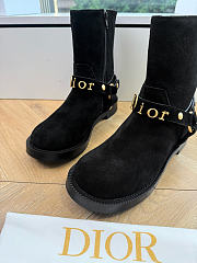 DIOR | Bolt Ankle Boot In Suede Black - 6