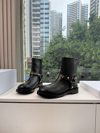 DIOR | Bolt Ankle Boot In Calfskin Black