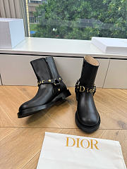DIOR | Bolt Ankle Boot In Calfskin Black - 6