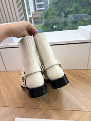 DIOR | Bolt Ankle Boot In Calfskin White - 4