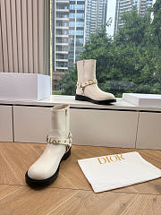 DIOR | Bolt Ankle Boot In Calfskin White - 2