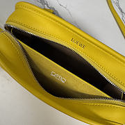 LOEWE | Mini Amazona 180 bag in soft calfskin yellow - 6