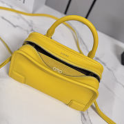 LOEWE | Mini Amazona 180 bag in soft calfskin yellow - 5