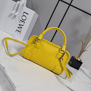 LOEWE | Mini Amazona 180 bag in soft calfskin yellow - 4