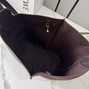 LOEWE | Medium Bilbao Chestnut Leather & Suede Bucket Bag Brown - 4