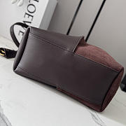 LOEWE | Medium Bilbao Chestnut Leather & Suede Bucket Bag Brown - 3