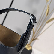 LOEWE | Medium Bilbao Chestnut Leather Bucket Bag Black - 6