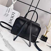 LOEWE | Small Amazona 180 bag in soft calfskin in black - 1