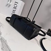 LOEWE | Small Amazona 180 bag in soft calfskin in black - 6