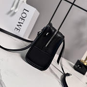 LOEWE | Small Amazona 180 bag in soft calfskin in black - 5