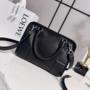 LOEWE | Small Amazona 180 bag in soft calfskin in black - 4
