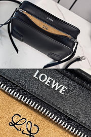 LOEWE | Small Amazona 180 bag in soft calfskin in black - 2