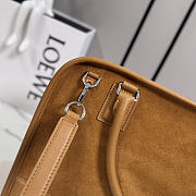 LOEWE | Large Amazona 180 bag in suede brown - 6