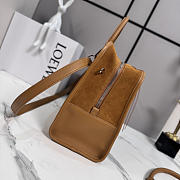 LOEWE | Large Amazona 180 bag in suede brown - 2