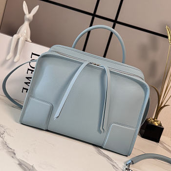 LOEWE | Large Amazona 180 bag in soft calfskin in light blue