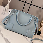 LOEWE | Large Amazona 180 bag in soft calfskin in light blue - 5