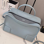 LOEWE | Large Amazona 180 bag in soft calfskin in light blue - 3