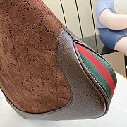 GUCCI | Jackie 1961 medium shoulder bag dark brown GG suede - 5