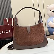 GUCCI | Jackie 1961 medium shoulder bag dark brown GG suede - 3
