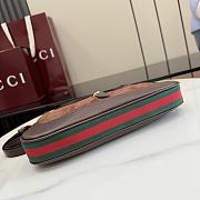 GUCCI | Jackie 1961 small shoulder bag dark brown GG suede - 6