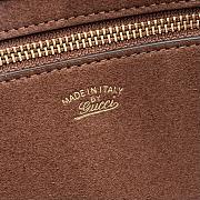 GUCCI | Jackie 1961 small shoulder bag dark brown GG suede - 2